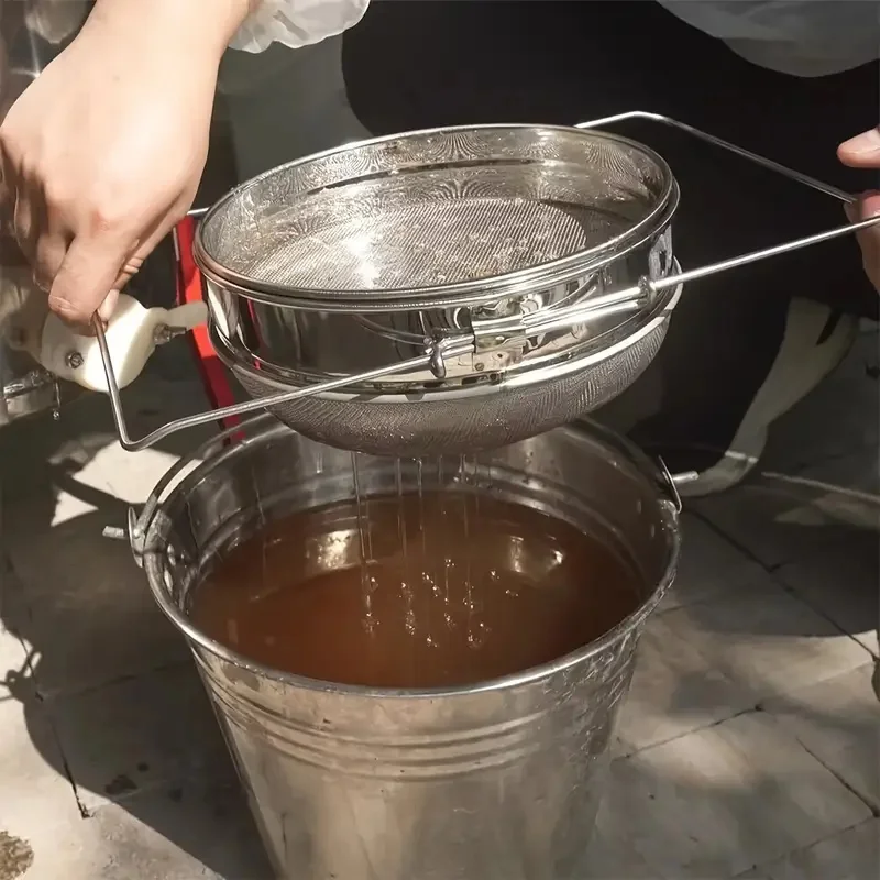 Stainless Steel Beekeeping Double Layer Honey Filter Settling Tank Colanders Strainers For Beekeeping Kitchen Tools