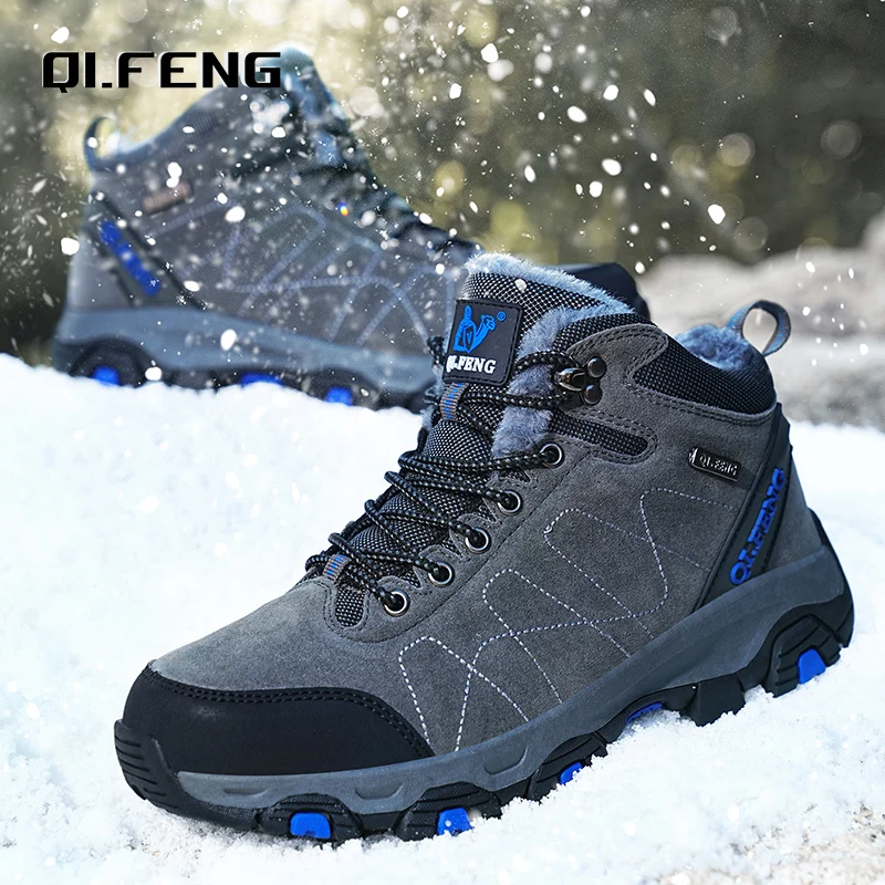 Men Women Outdoor Sports Hiking boots for Couple Autumn Winter Ankle Boot For Man Keep Warm Sneaker Shoe New Arrivial Classic